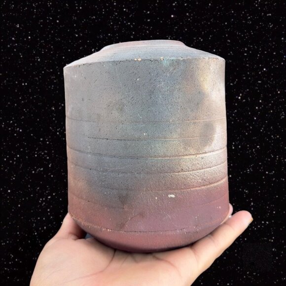 Art Pottery Laura Ross Pottery Vase Stoneware Ceramic Signed Vase Multicolor - Picture 7 of 15